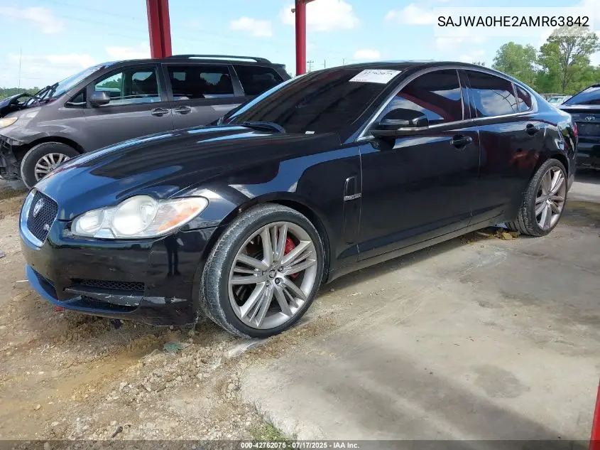 2010 Jaguar Xf Supercharged VIN: SAJWA0HE2AMR63842 Lot: 42762075