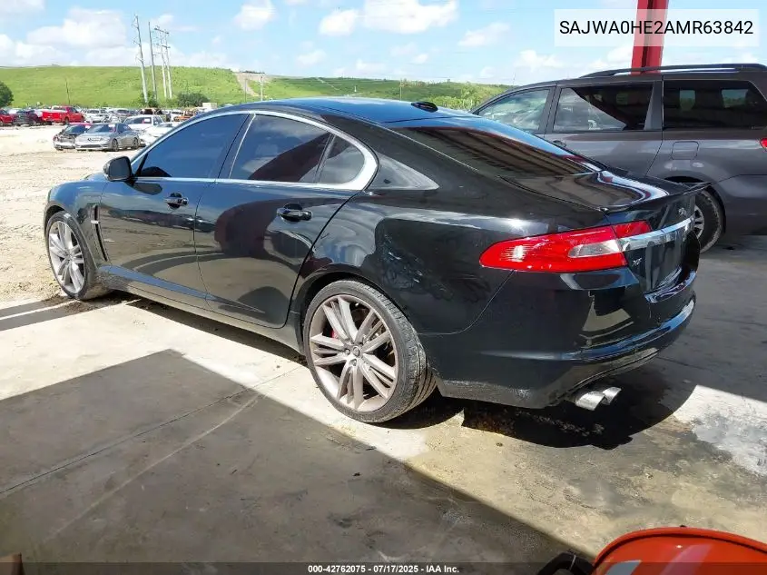 2010 Jaguar Xf Supercharged VIN: SAJWA0HE2AMR63842 Lot: 42762075