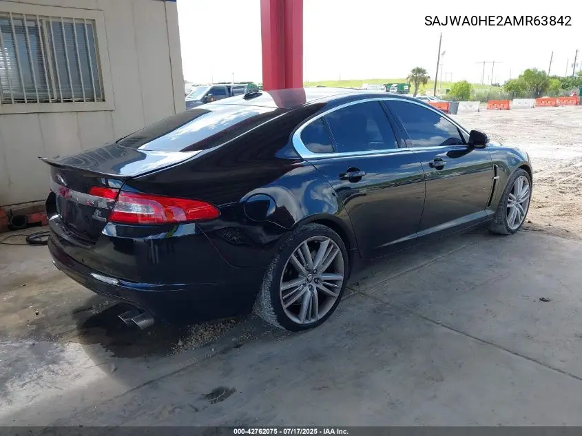 2010 Jaguar Xf Supercharged VIN: SAJWA0HE2AMR63842 Lot: 42762075