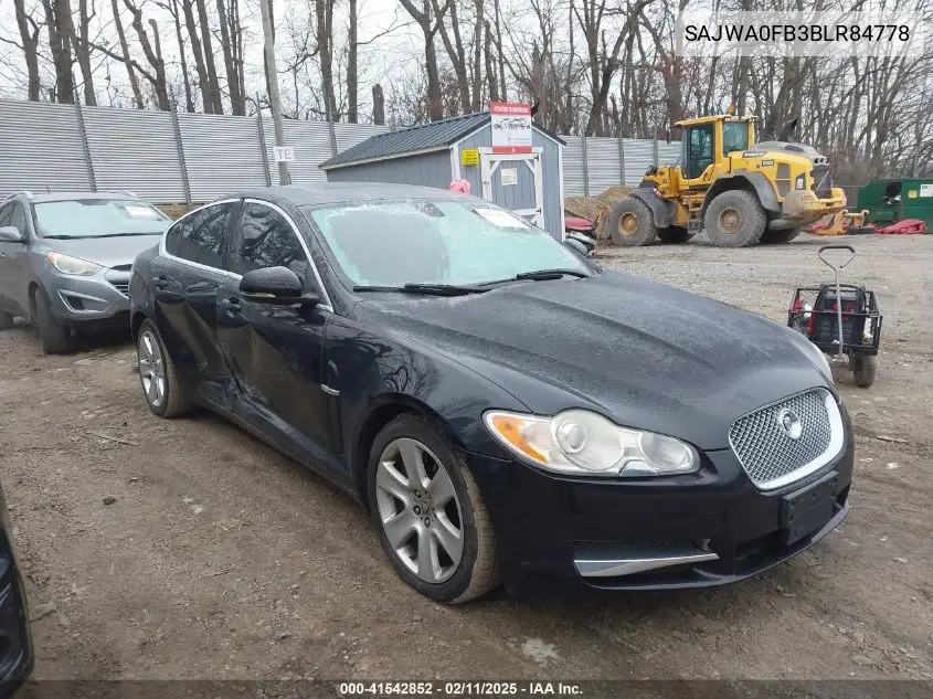 2011 Jaguar Xf VIN: SAJWA0FB3BLR84778 Lot: 41542852