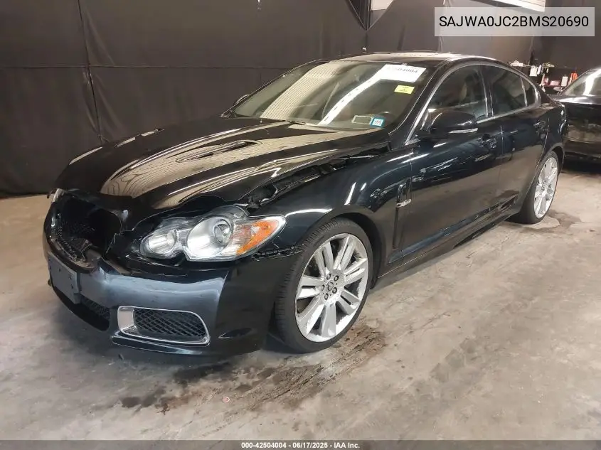2011 Jaguar Xf Xfr VIN: SAJWA0JC2BMS20690 Lot: 42504004