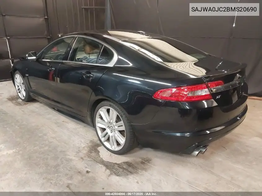 2011 Jaguar Xf Xfr VIN: SAJWA0JC2BMS20690 Lot: 42504004