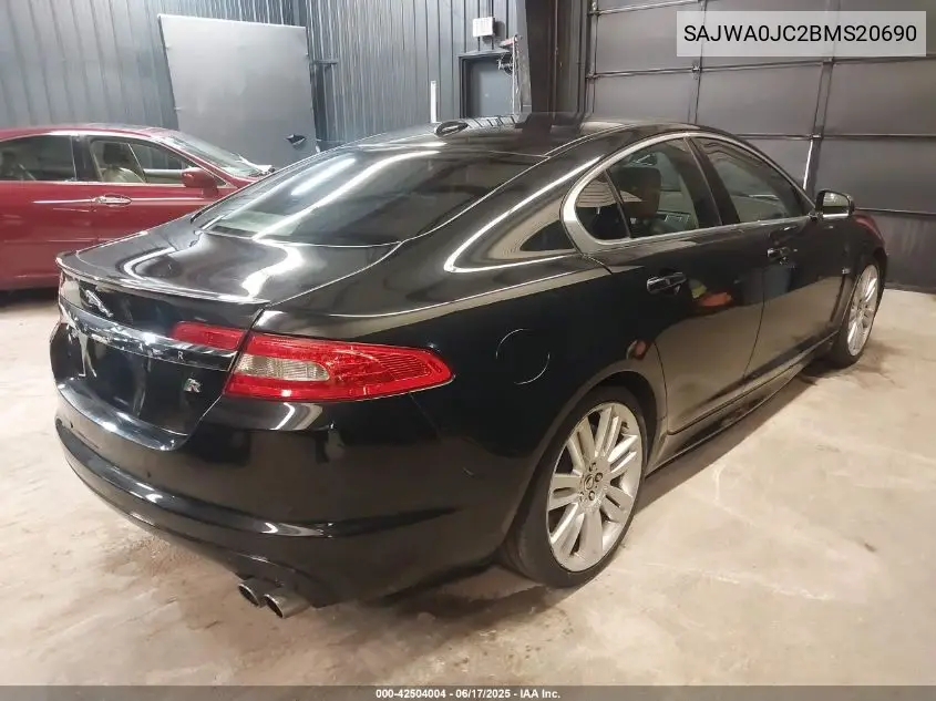 2011 Jaguar Xf Xfr VIN: SAJWA0JC2BMS20690 Lot: 42504004