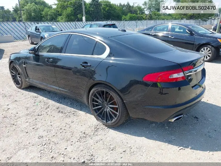 2011 Jaguar Xf VIN: SAJWA0FB0BLS02470 Lot: 42662941