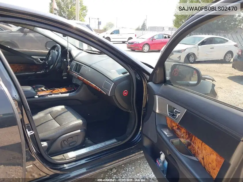 2011 Jaguar Xf VIN: SAJWA0FB0BLS02470 Lot: 42662941