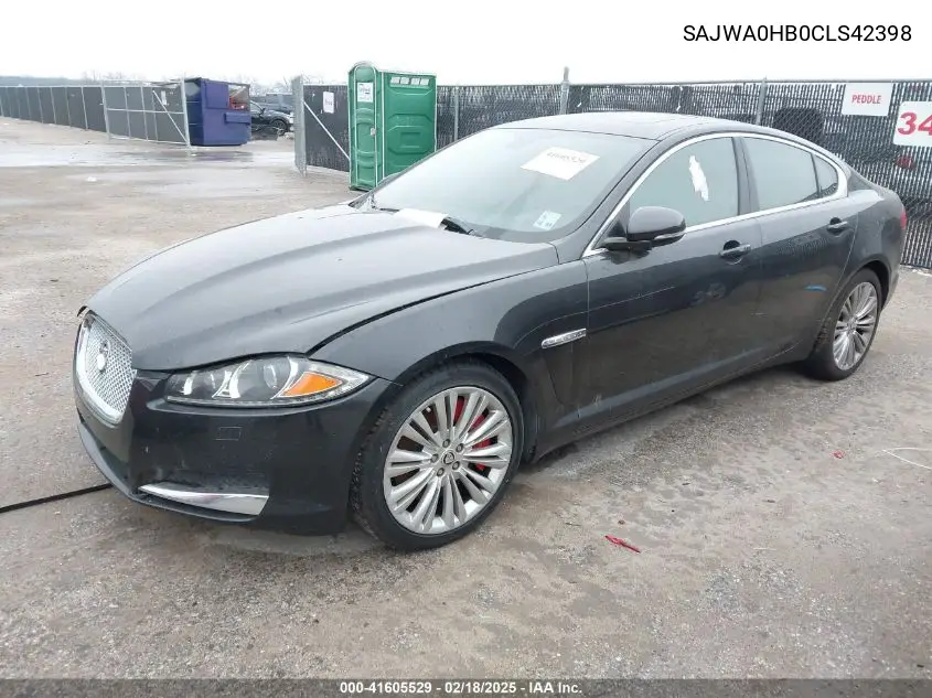 2012 Jaguar Xf Portfolio VIN: SAJWA0HB0CLS42398 Lot: 41605529