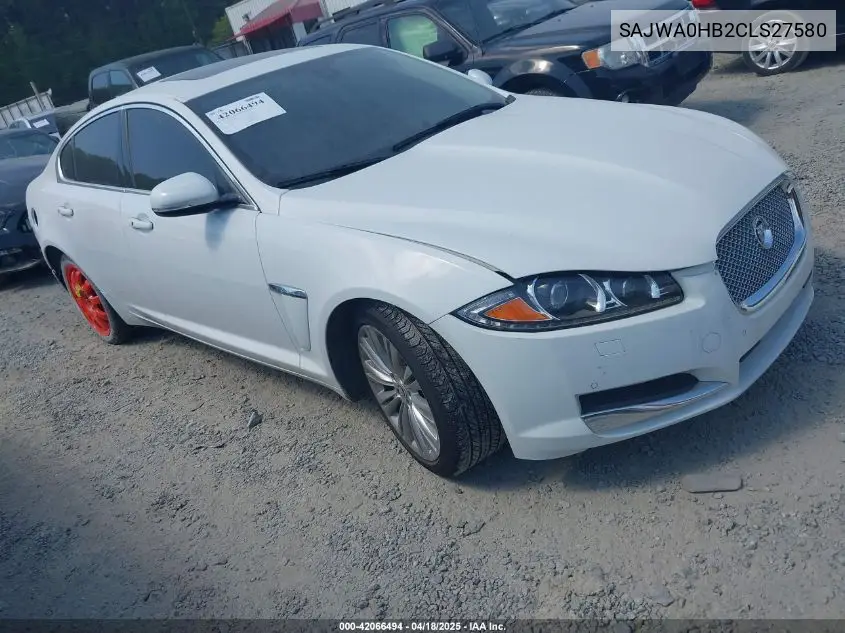 2012 Jaguar Xf Portfolio VIN: SAJWA0HB2CLS27580 Lot: 42066494