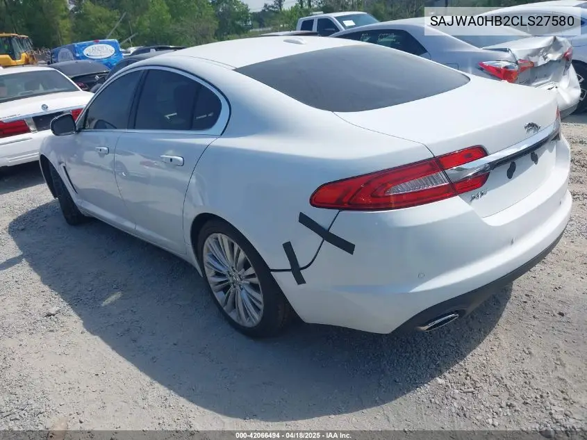 2012 Jaguar Xf Portfolio VIN: SAJWA0HB2CLS27580 Lot: 42066494