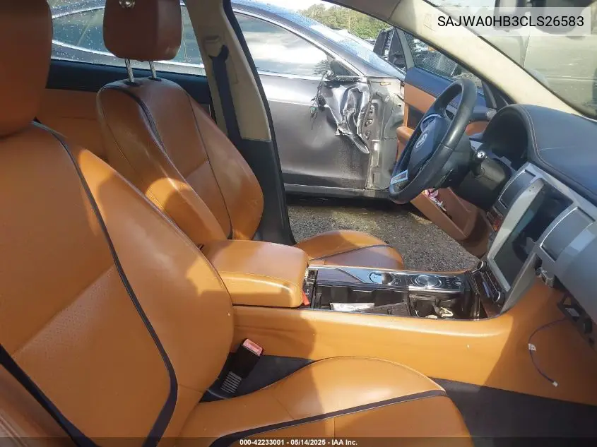 2012 Jaguar Xf Portfolio VIN: SAJWA0HB3CLS26583 Lot: 42233001