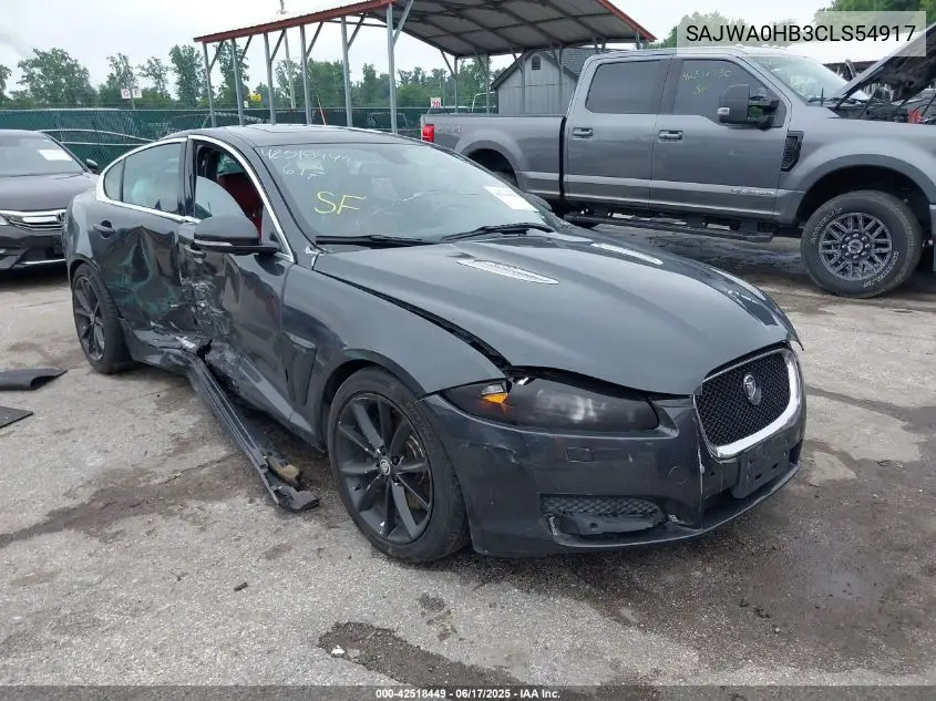 2012 Jaguar Xf Portfolio VIN: SAJWA0HB3CLS54917 Lot: 42518449