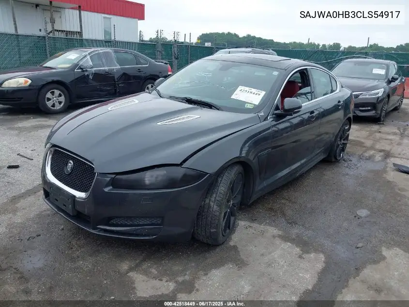 2012 Jaguar Xf Portfolio VIN: SAJWA0HB3CLS54917 Lot: 42518449