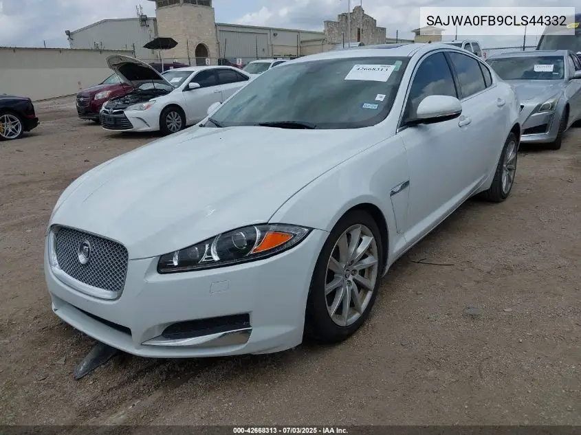 2012 Jaguar Xf VIN: SAJWA0FB9CLS44332 Lot: 42668313
