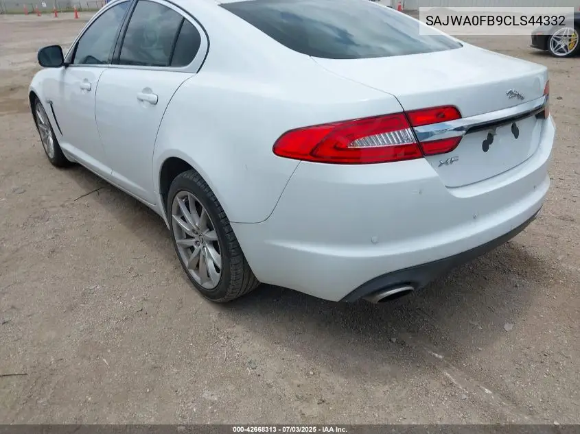 2012 Jaguar Xf VIN: SAJWA0FB9CLS44332 Lot: 42668313