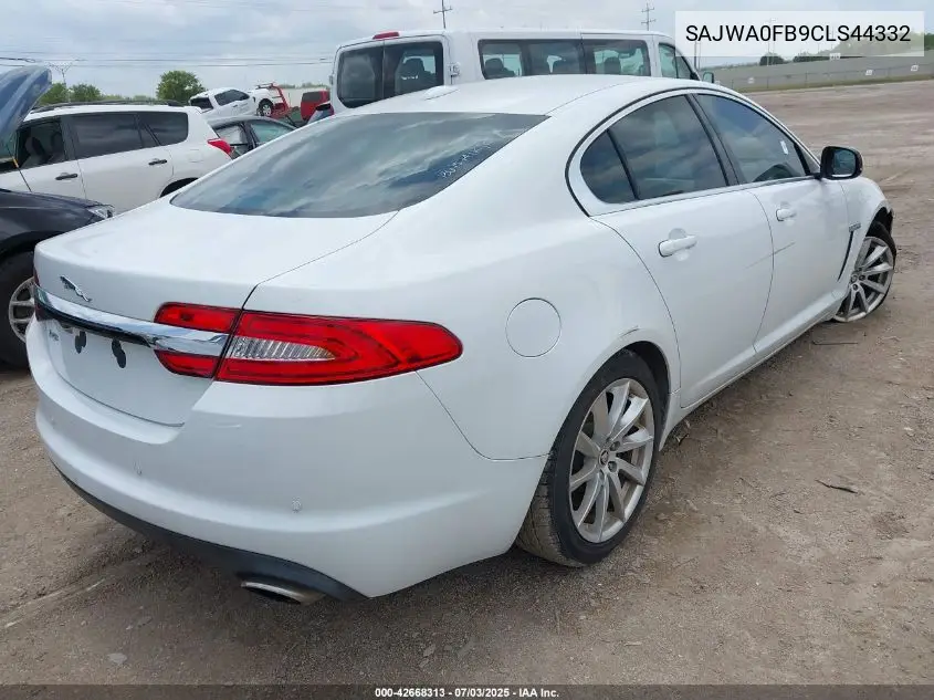 2012 Jaguar Xf VIN: SAJWA0FB9CLS44332 Lot: 42668313