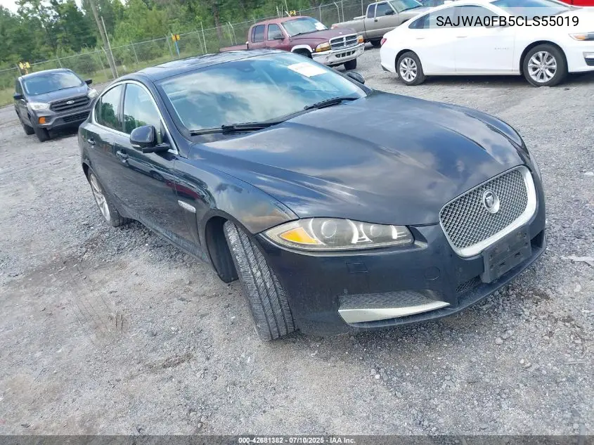 2012 Jaguar Xf VIN: SAJWA0FB5CLS55019 Lot: 42681382