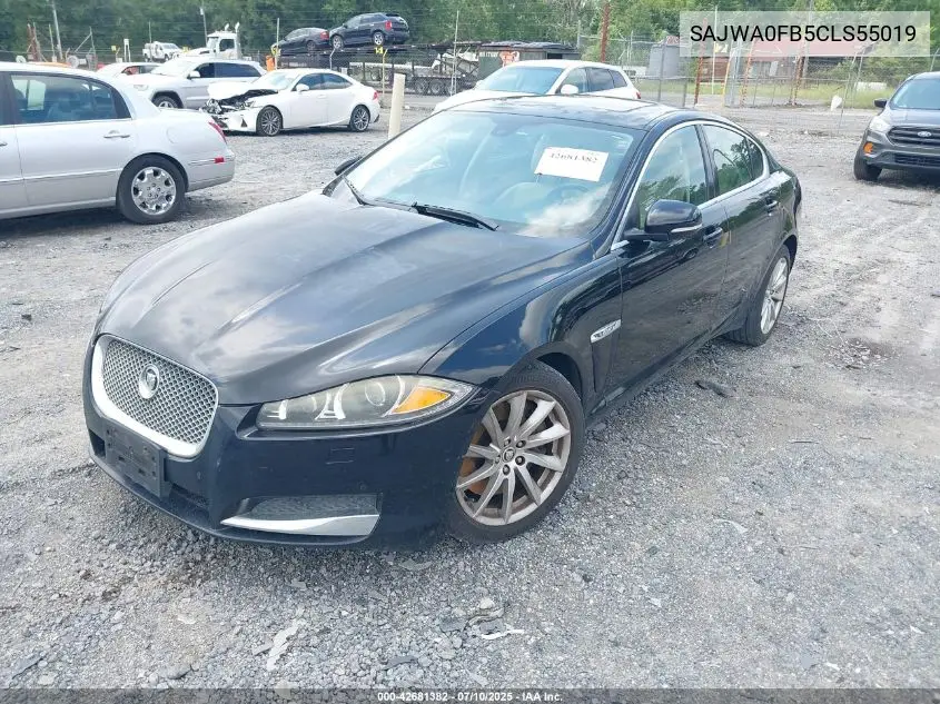 2012 Jaguar Xf VIN: SAJWA0FB5CLS55019 Lot: 42681382