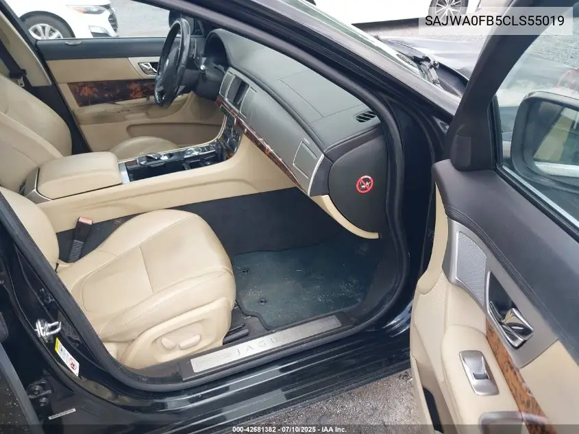 2012 Jaguar Xf VIN: SAJWA0FB5CLS55019 Lot: 42681382