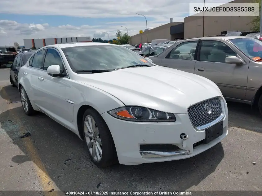 sajxj0ef0d8s85588 SAJXJ0EF0D8S85588 2013 Jaguar Xf