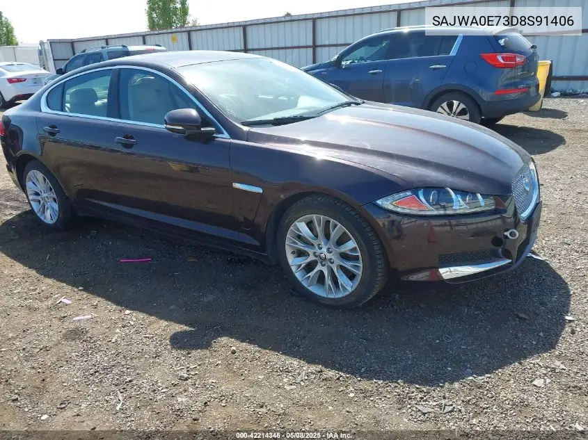 2013 Jaguar Xf V6 Sc VIN: SAJWA0E73D8S91406 Lot: 42214346