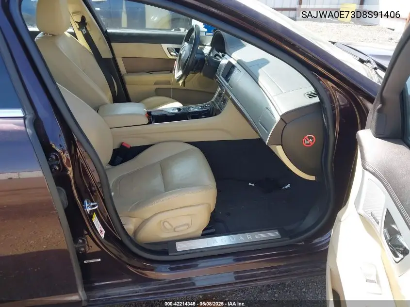 2013 Jaguar Xf V6 Sc VIN: SAJWA0E73D8S91406 Lot: 42214346