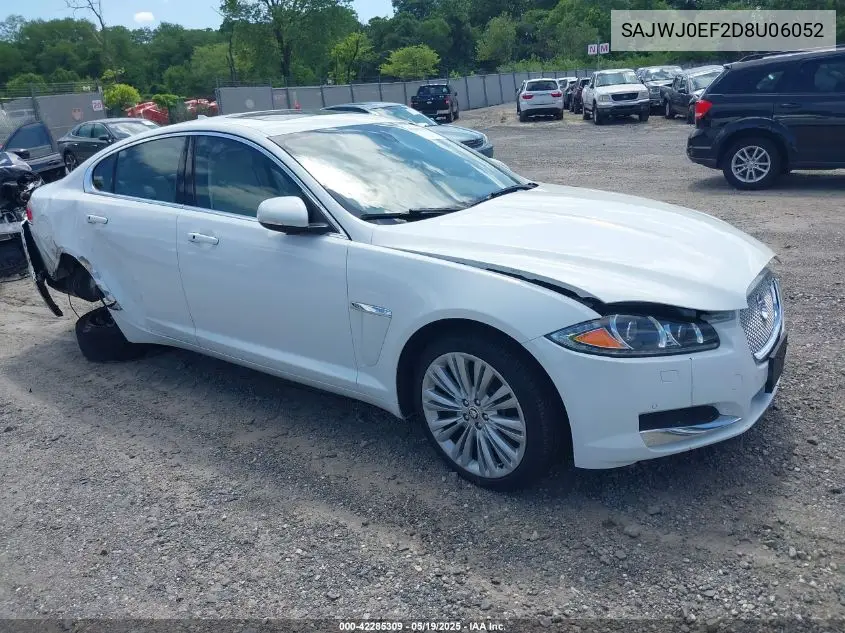 2013 Jaguar Xf V6 Sc VIN: SAJWJ0EF2D8U06052 Lot: 42285309