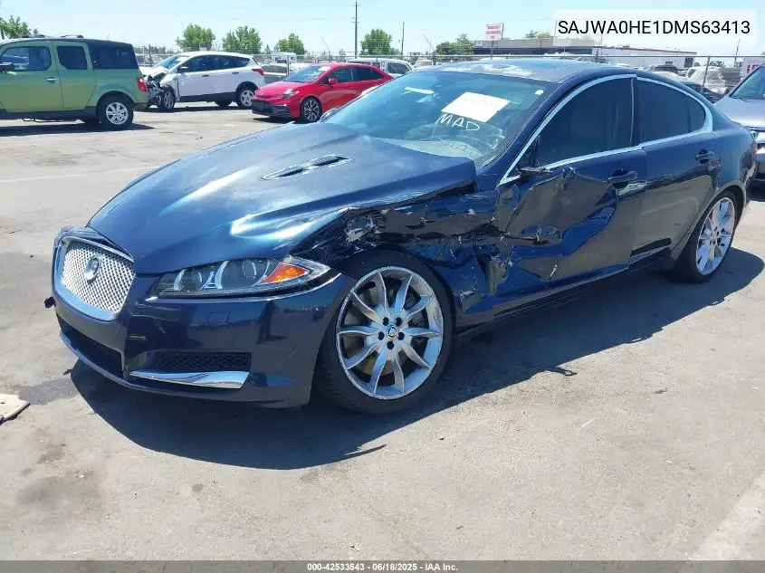 2013 Jaguar Xf Supercharged VIN: SAJWA0HE1DMS63413 Lot: 42533543