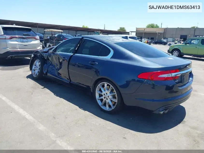 2013 Jaguar Xf Supercharged VIN: SAJWA0HE1DMS63413 Lot: 42533543