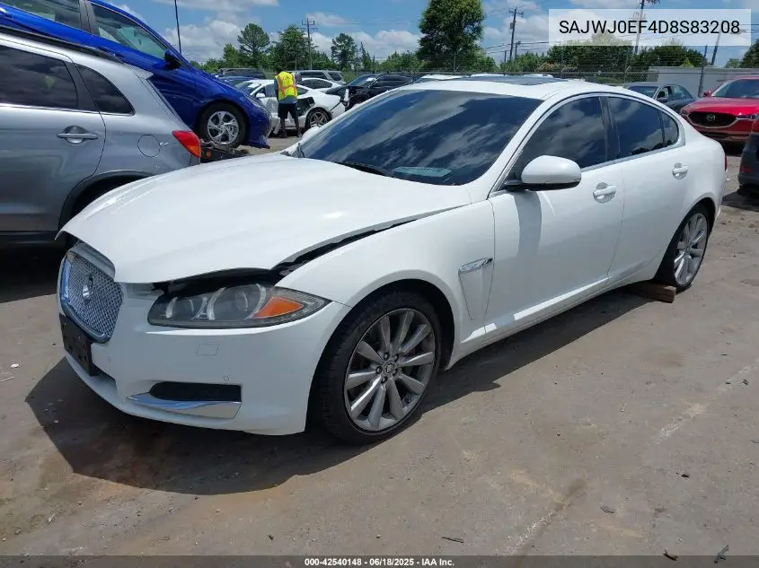 2013 Jaguar Xf V6 Sc VIN: SAJWJ0EF4D8S83208 Lot: 42540148