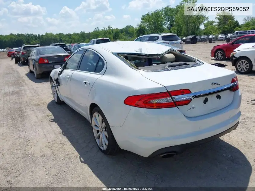 2013 Jaguar Xf I4 T VIN: SAJWA0ES2DPS69052 Lot: 42567961