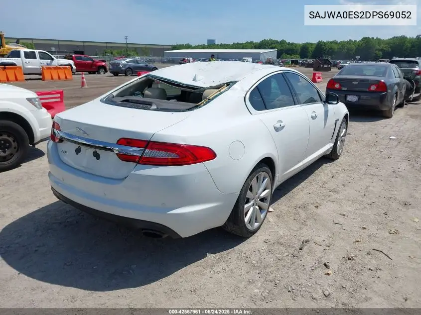 2013 Jaguar Xf I4 T VIN: SAJWA0ES2DPS69052 Lot: 42567961