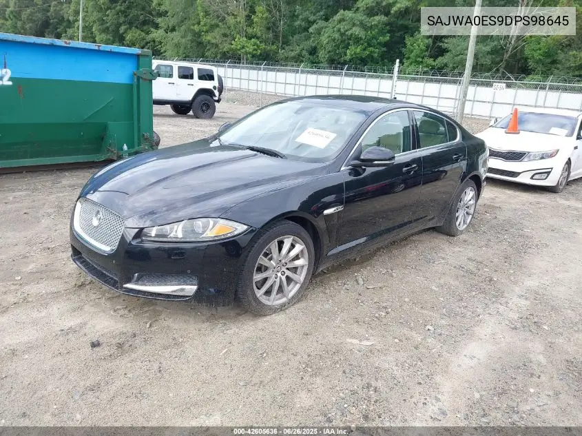 2013 Jaguar Xf I4 T VIN: SAJWA0ES9DPS98645 Lot: 42605636