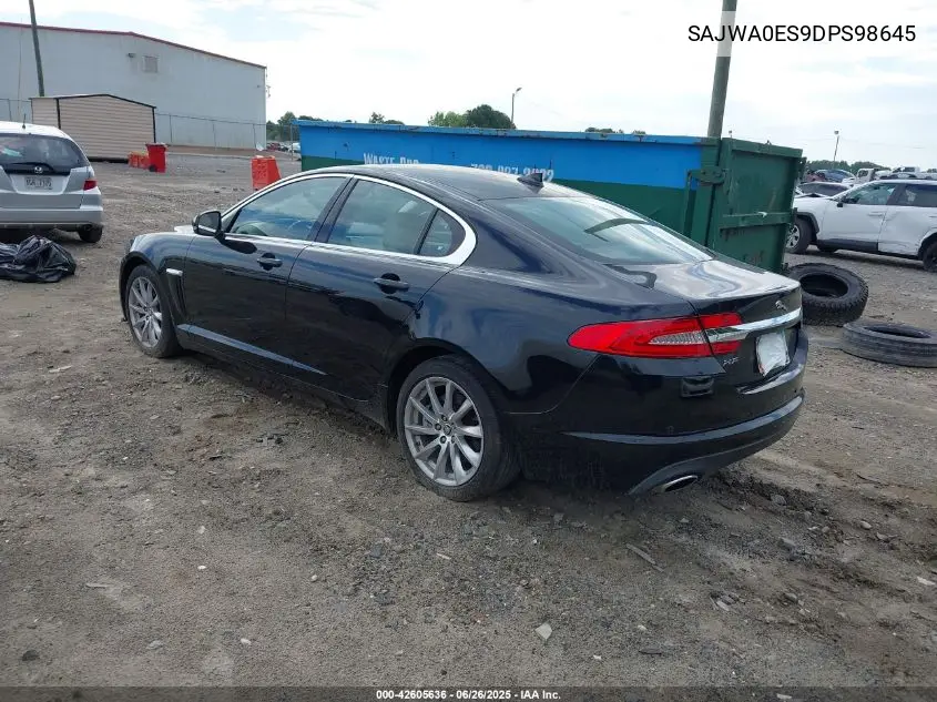 2013 Jaguar Xf I4 T VIN: SAJWA0ES9DPS98645 Lot: 42605636
