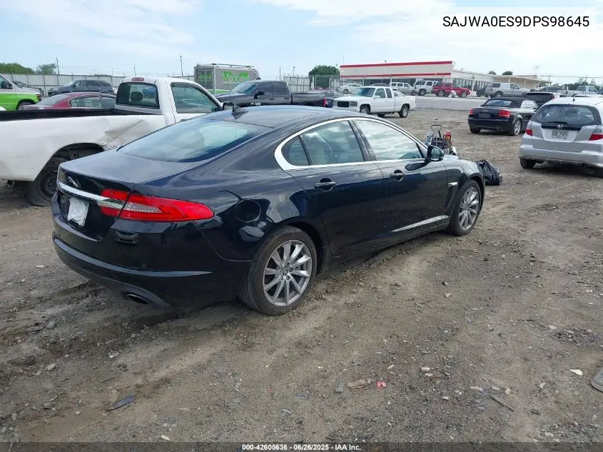 2013 Jaguar Xf I4 T VIN: SAJWA0ES9DPS98645 Lot: 42605636