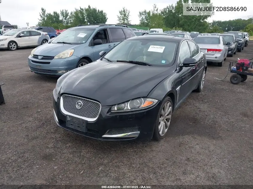 2013 Jaguar Xf VIN: SAJWJ0EF2D8S86690 Lot: 42654398