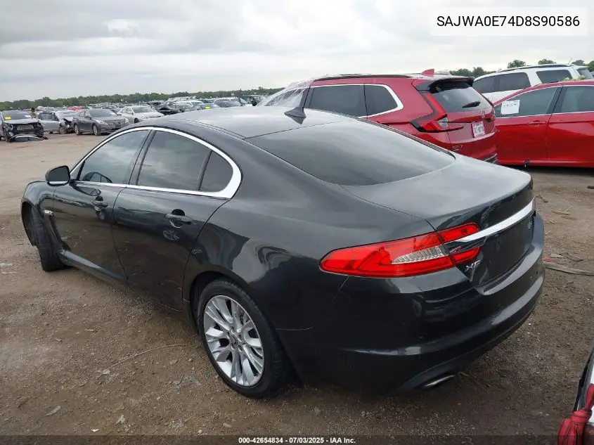 2013 Jaguar Xf VIN: SAJWA0E74D8S90586 Lot: 42654834