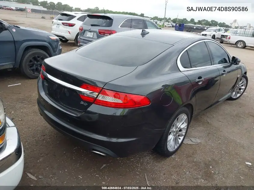 2013 Jaguar Xf VIN: SAJWA0E74D8S90586 Lot: 42654834