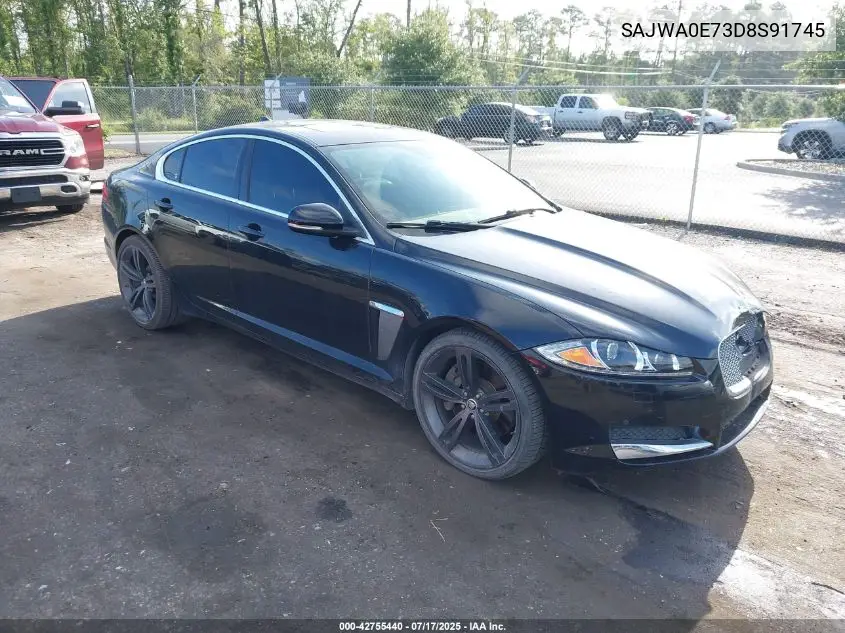 2013 Jaguar Xf V6 Sc VIN: SAJWA0E73D8S91745 Lot: 42755440