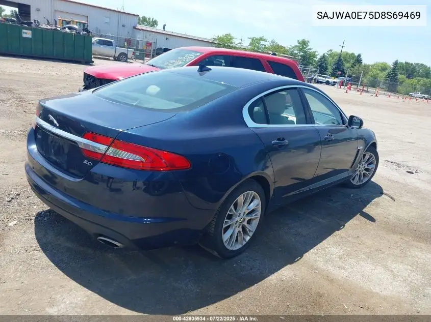2013 Jaguar Xf V6 Sc VIN: SAJWA0E75D8S69469 Lot: 42805934