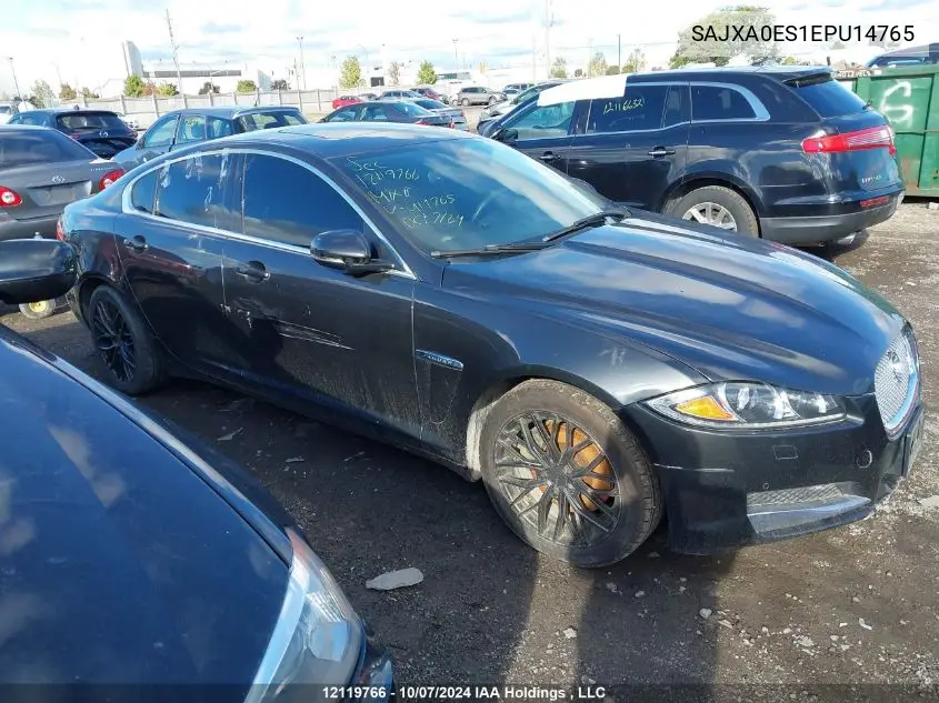 2014 Jaguar Xf VIN: SAJXA0ES1EPU14765 Lot: 12119766