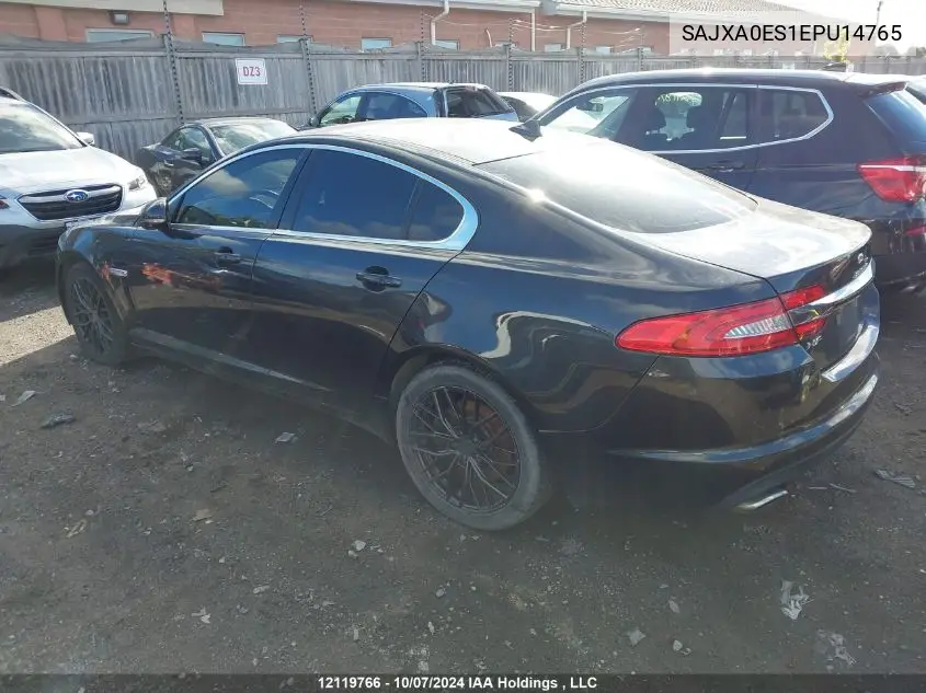 2014 Jaguar Xf VIN: SAJXA0ES1EPU14765 Lot: 12119766