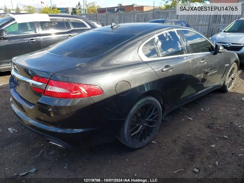 2014 Jaguar Xf VIN: SAJXA0ES1EPU14765 Lot: 12119766