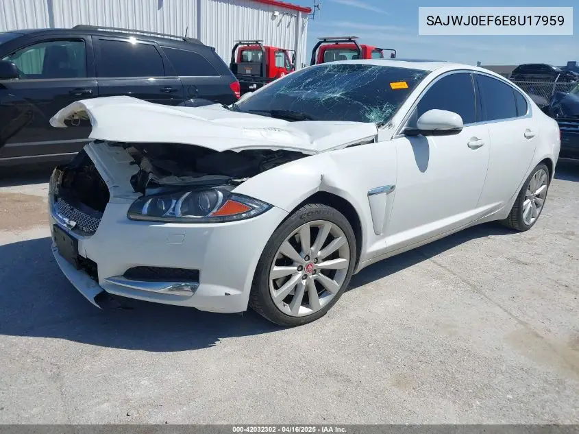 2014 Jaguar Xf V6 Sc VIN: SAJWJ0EF6E8U17959 Lot: 42032302