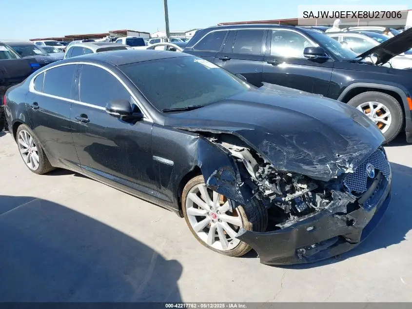 2014 Jaguar Xf V6 Sc VIN: SAJWJ0EFXE8U27006 Lot: 42217762