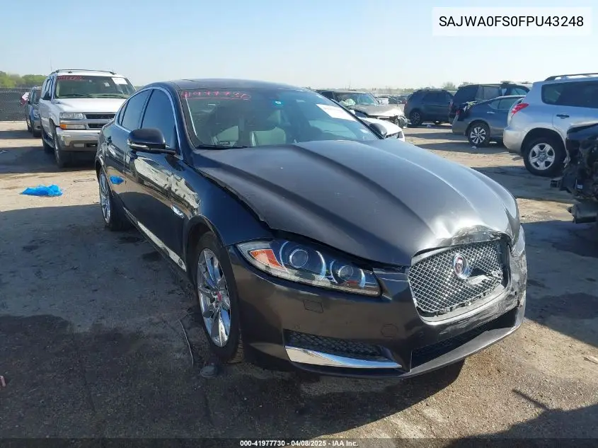 2015 Jaguar Xf 2.0T Premium VIN: SAJWA0FS0FPU43248 Lot: 41977730