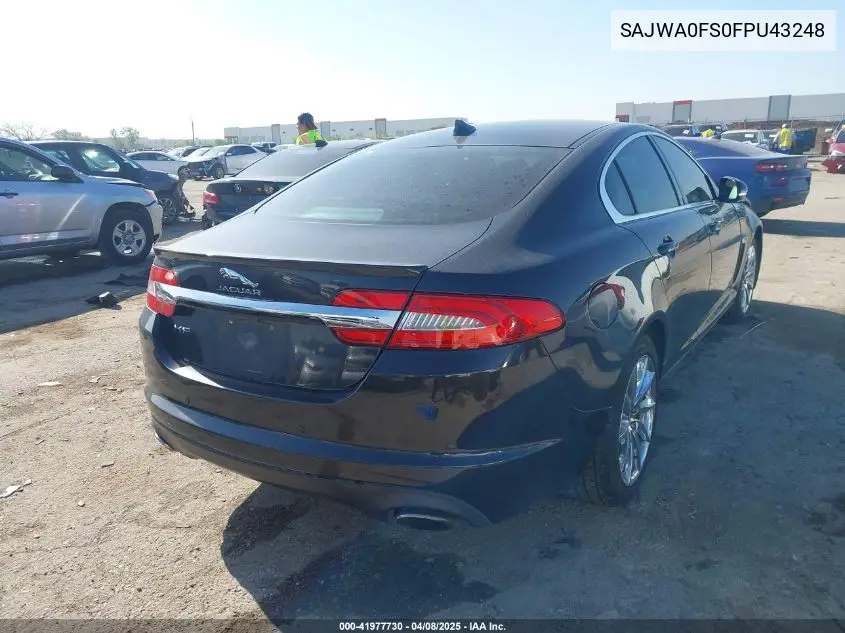 2015 Jaguar Xf 2.0T Premium VIN: SAJWA0FS0FPU43248 Lot: 41977730