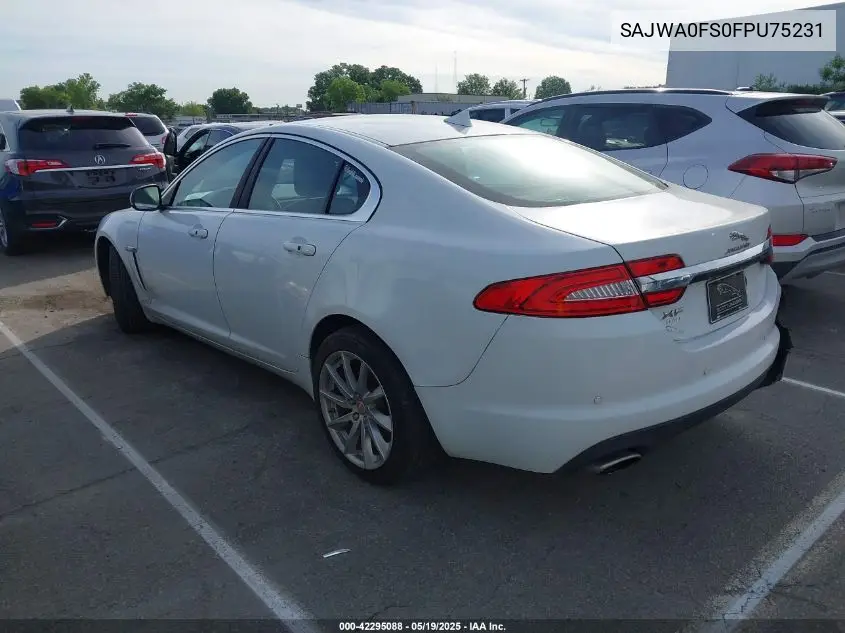2015 Jaguar Xf 2.0T Premium VIN: SAJWA0FS0FPU75231 Lot: 42295088