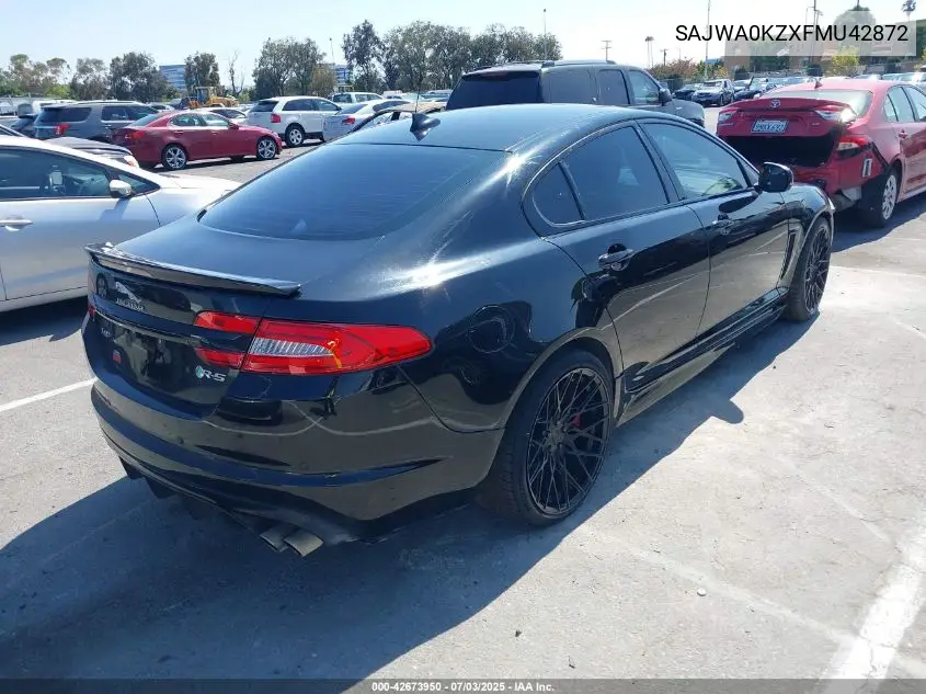 2015 Jaguar Xf Xfr-S VIN: SAJWA0KZXFMU42872 Lot: 42673950