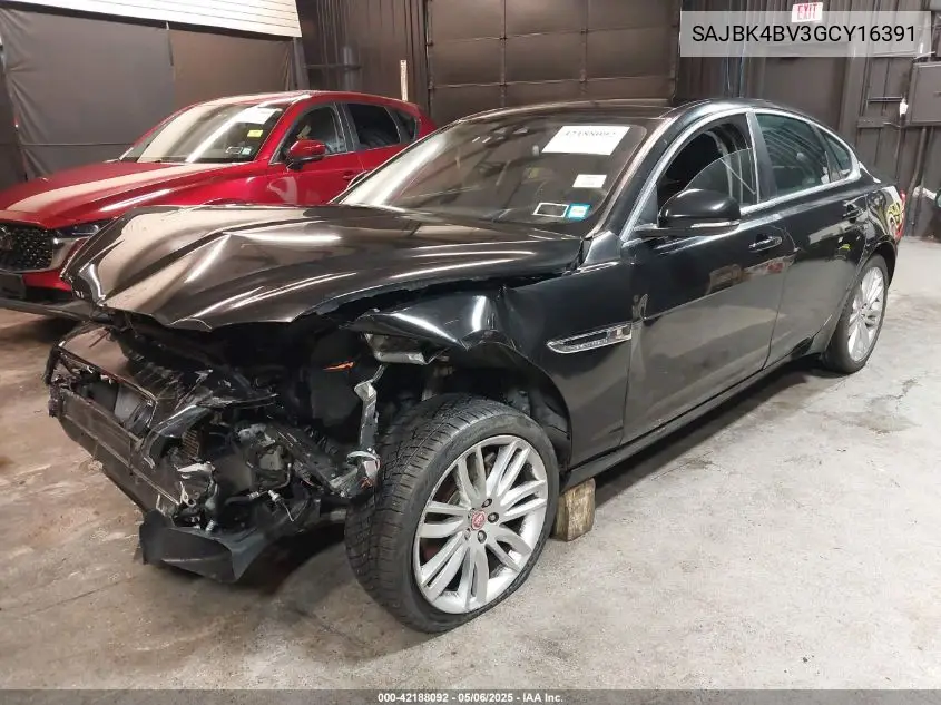 2016 Jaguar Xf 35T Prestige VIN: SAJBK4BV3GCY16391 Lot: 42188092