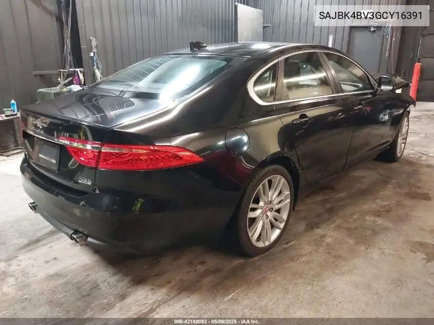 2016 Jaguar Xf 35T Prestige VIN: SAJBK4BV3GCY16391 Lot: 42188092