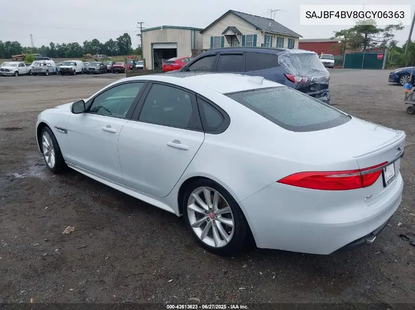 2016 Jaguar Xf 35T R-Sport VIN: SAJBF4BV8GCY06363 Lot: 42613623